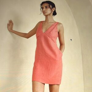 Banana Republic Lina linen mini dress, size 6